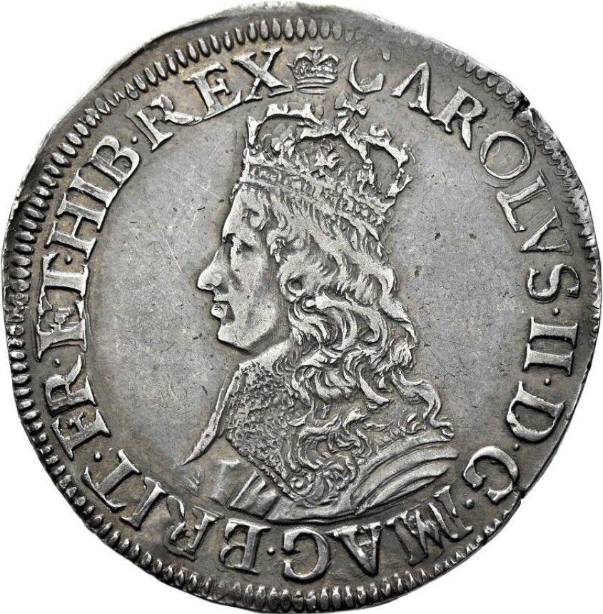 1 Shilling - Charles II 1st hammered issue obverse