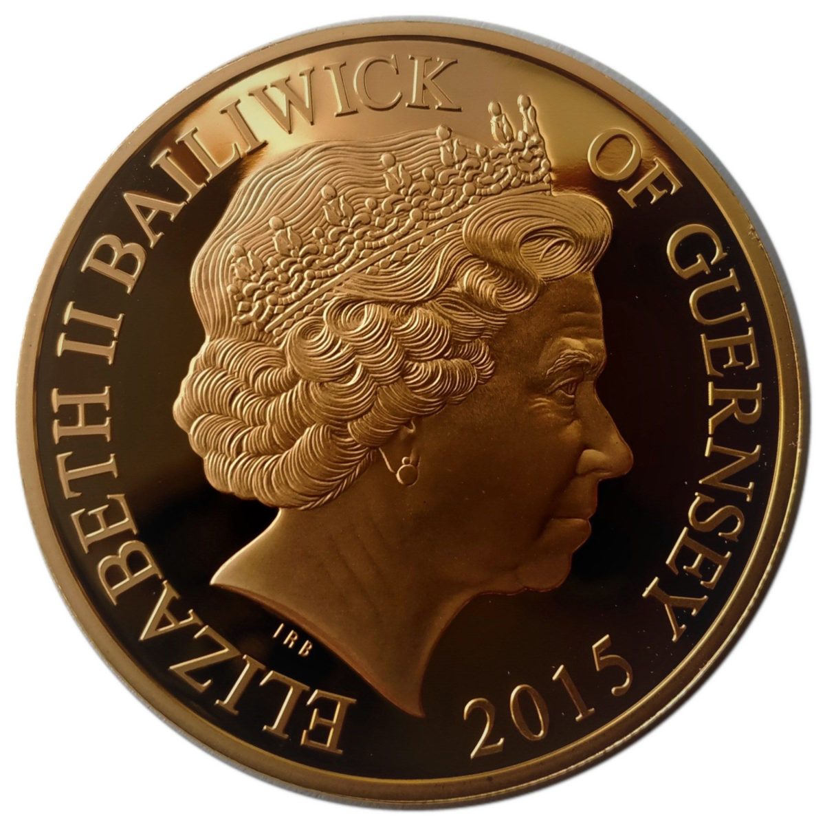 Guernsey 50 Pence - Elizabeth II Winston Churchill - in uniform obverse