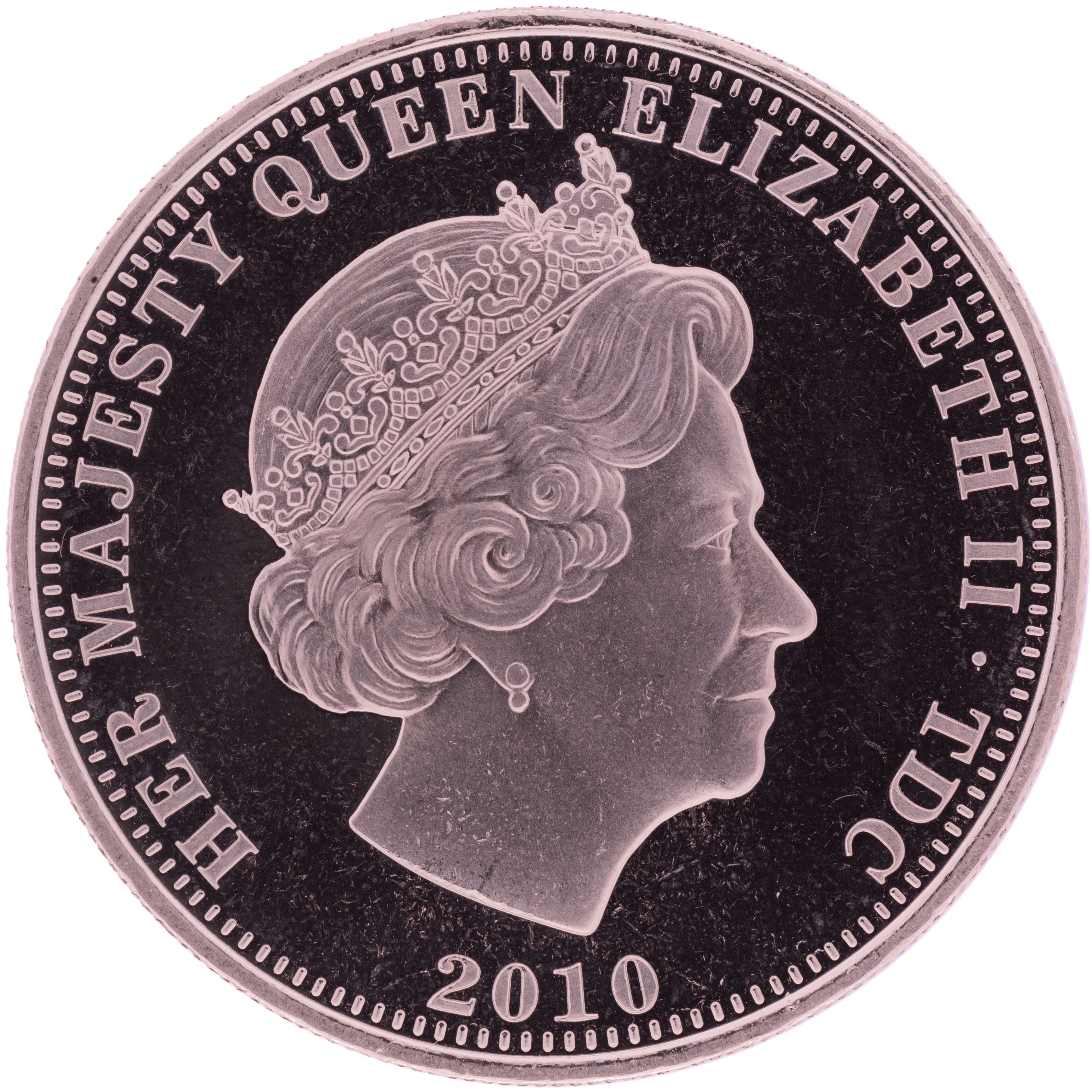 Tristan da Cunha 5 Pounds - Elizabeth II Jubilee Monarch obverse