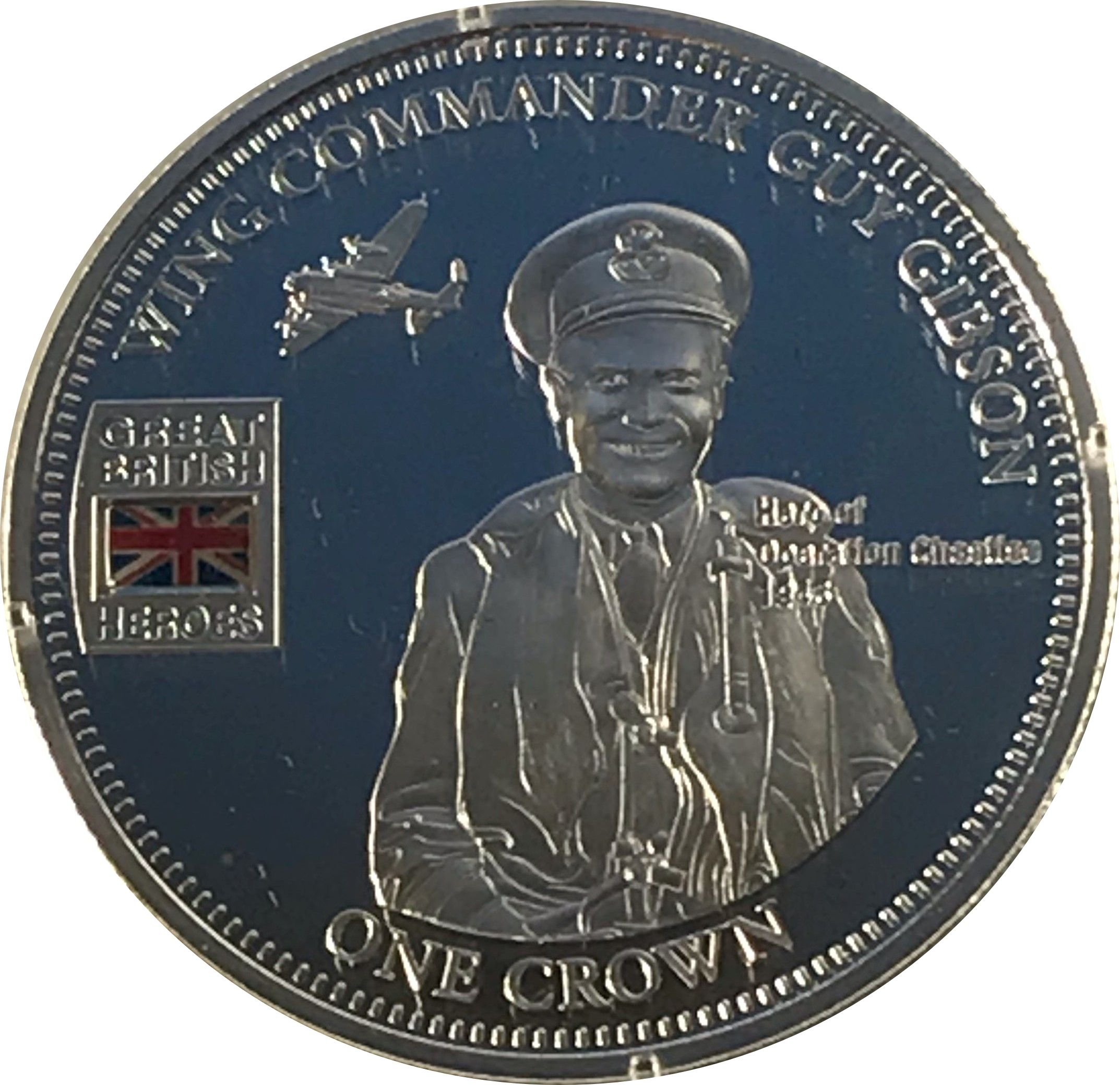 Tristan da Cunha 1 Crown - Elizabeth II Avro Lancaster, Guy Gibson
