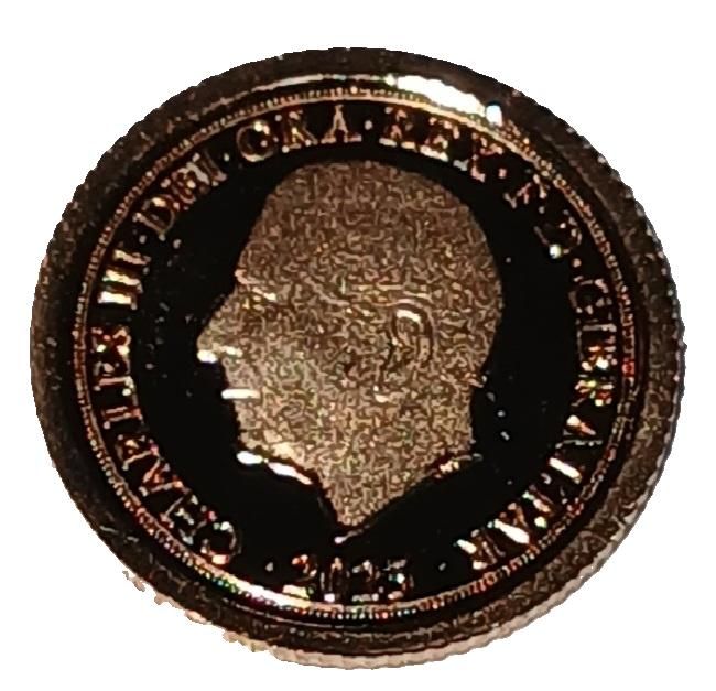 Gibraltar ⅛ Sovereign - Charles III St George and the Dragon; Gold obverse