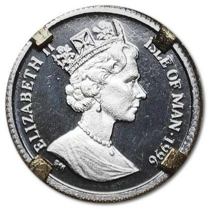 Isle of Man 1/25 Crown - Elizabeth II Burmese Cat; Platinum obverse