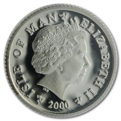 Isle of Man 10 Pence - Elizabeth II St. German's Cathedral; Silver Proof obverse