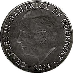 Guernsey 10 Pence - Charles III Cod obverse