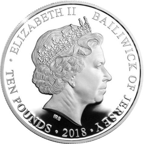 Jersey 10 Pounds - Elizabeth II Prince George Birthday Centenary obverse