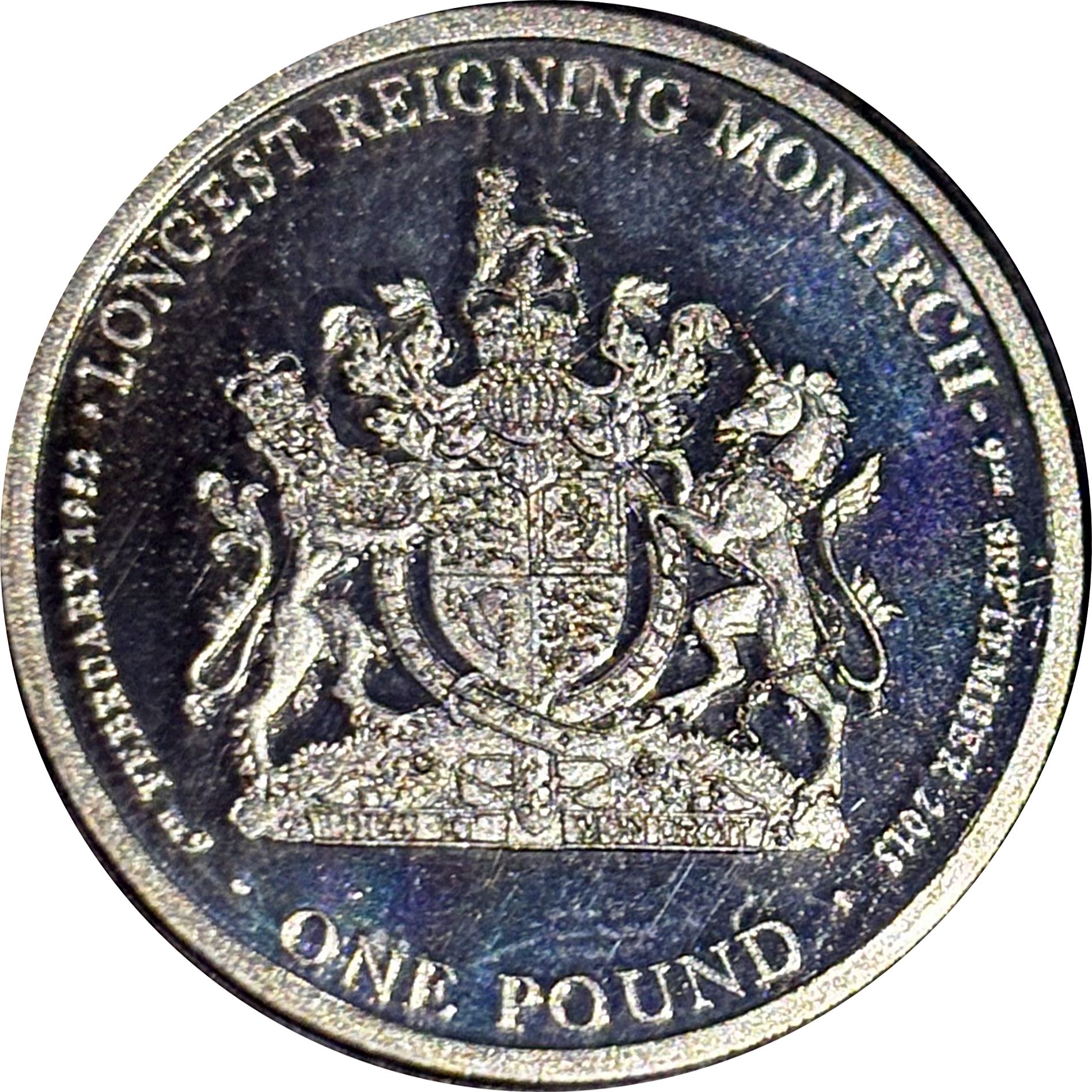 Tristan da Cunha 1 Pound - Elizabeth II Longest Reigning Monarch