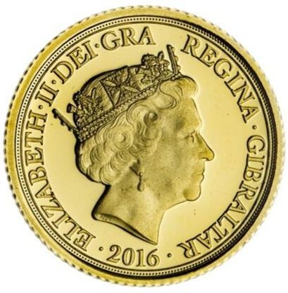 Gibraltar ⅓ Guinea - Elizabeth II 90th Birthday of Queen Elizabeth II obverse