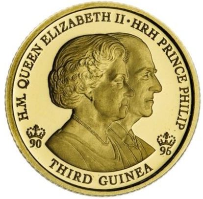 Gibraltar ⅓ Guinea - Elizabeth II 90th Birthday of Queen Elizabeth II