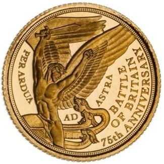 Gibraltar ¼ Sovereign - Elizabeth II Battle of Britain