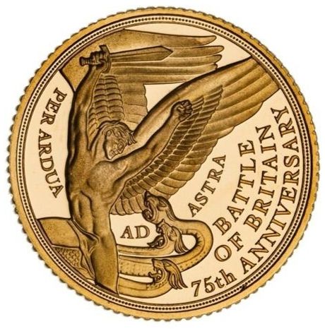 Gibraltar ½ Sovereign - Elizabeth II Battle of Britain