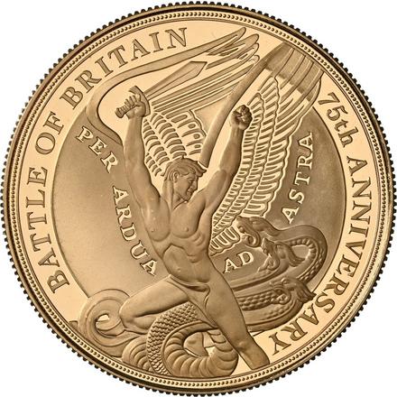 Gibraltar 5 Sovereigns - Elizabeth II Battle of Britain