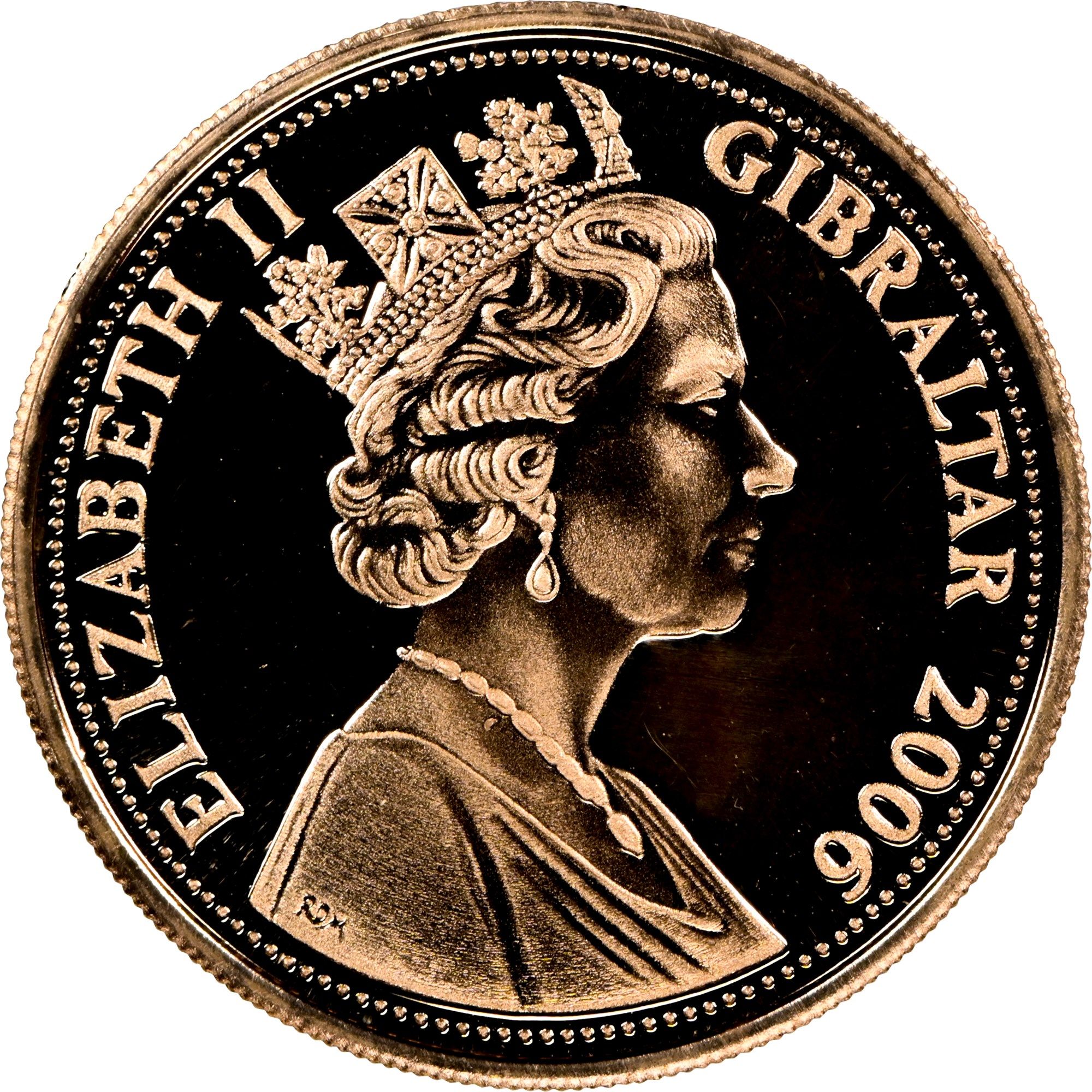 Gibraltar 1 Pound - Elizabeth II Concorde's First Around the World Flight obverse
