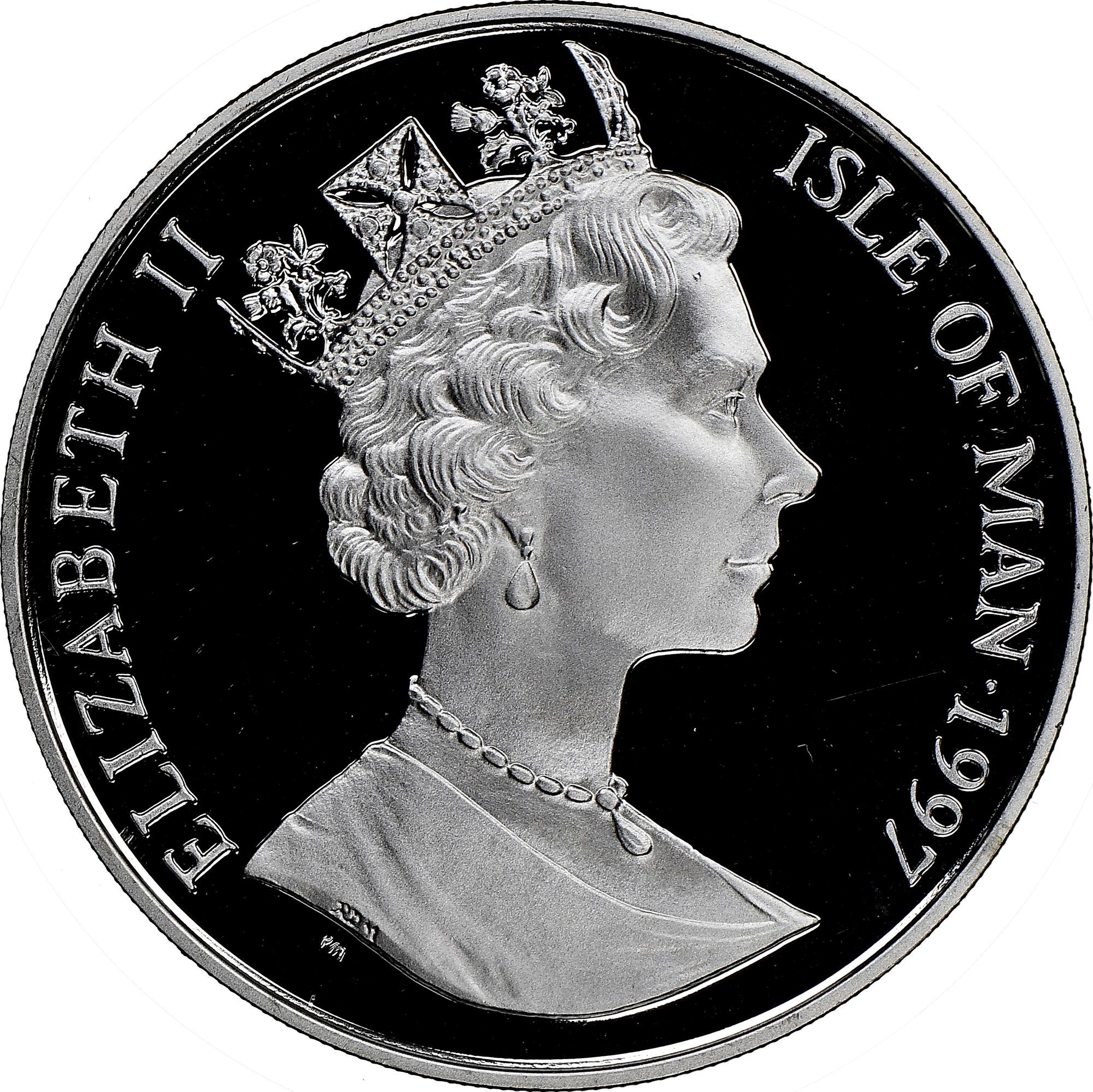 Isle of Man ½ Crown - Elizabeth II Fridtjof Nansen; Silver Proof obverse