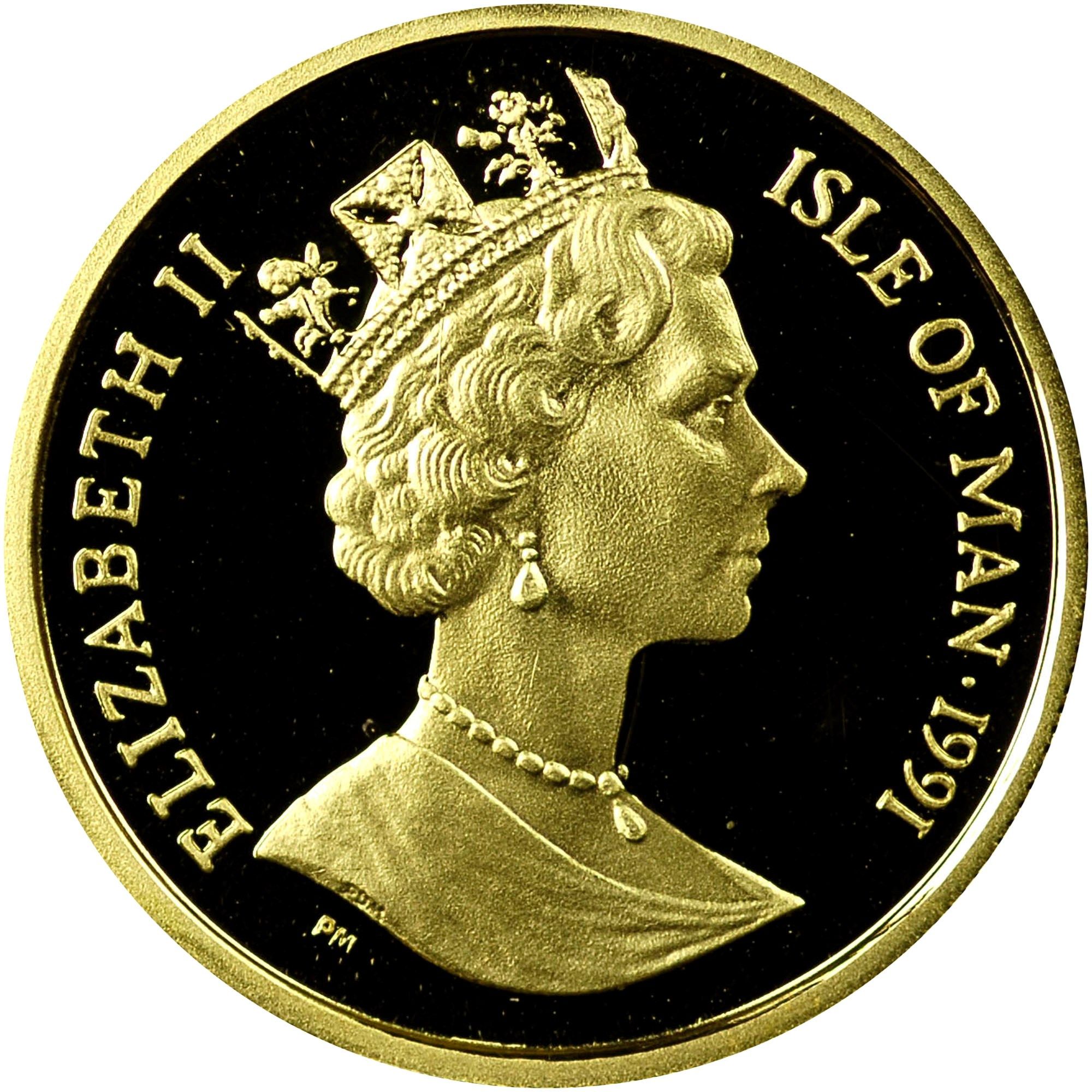 Isle of Man ⅕ Crown - Elizabeth II American Numismatic Association obverse