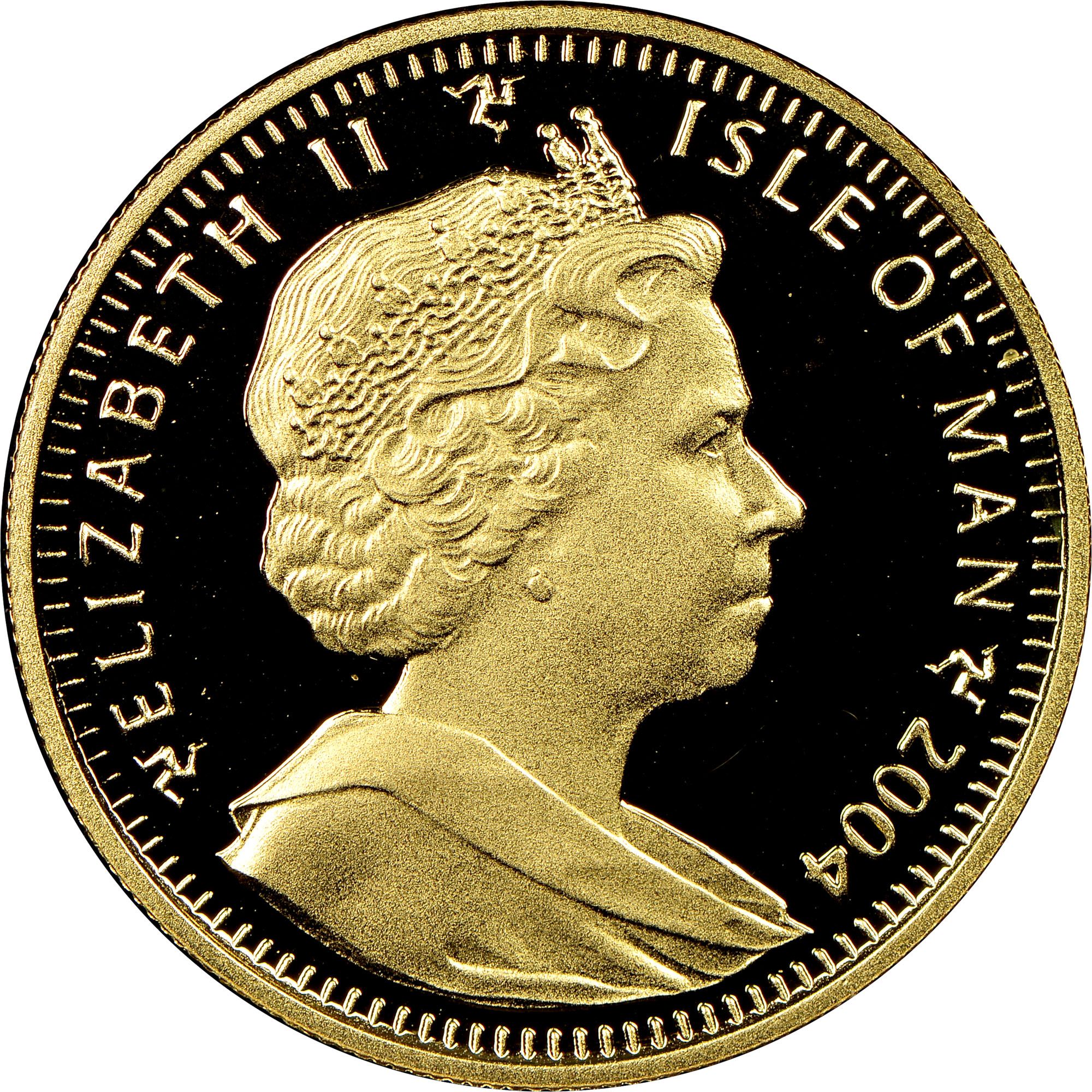 Isle of Man ⅕ Crown - Elizabeth II D-Day obverse