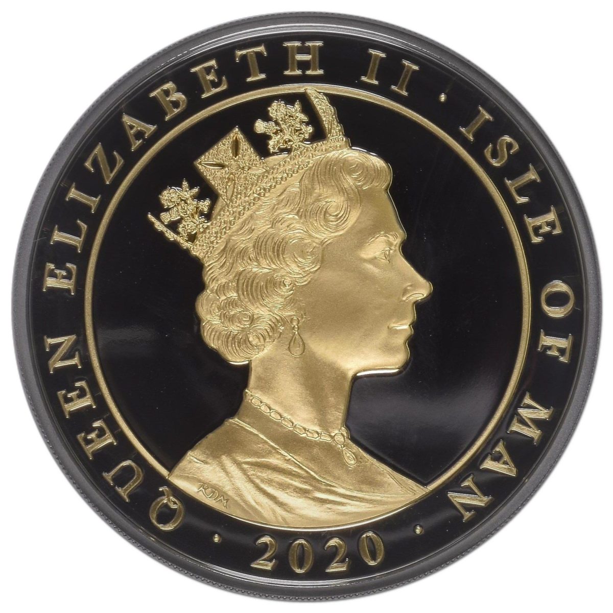 Isle of Man 10 Pounds - Elizabeth II Penny Black obverse
