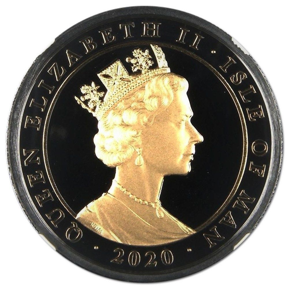 Isle of Man 5 Pounds - Elizabeth II Penny Black obverse