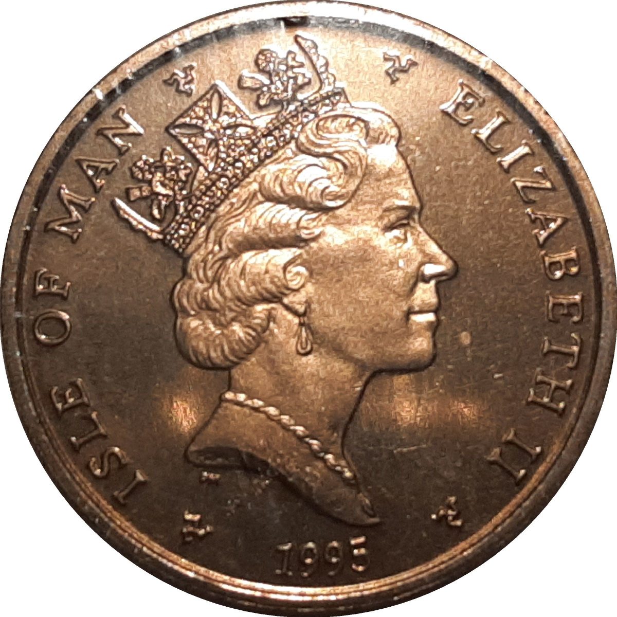 Isle of Man 2 Pounds - Elizabeth II VE and VJ Day obverse