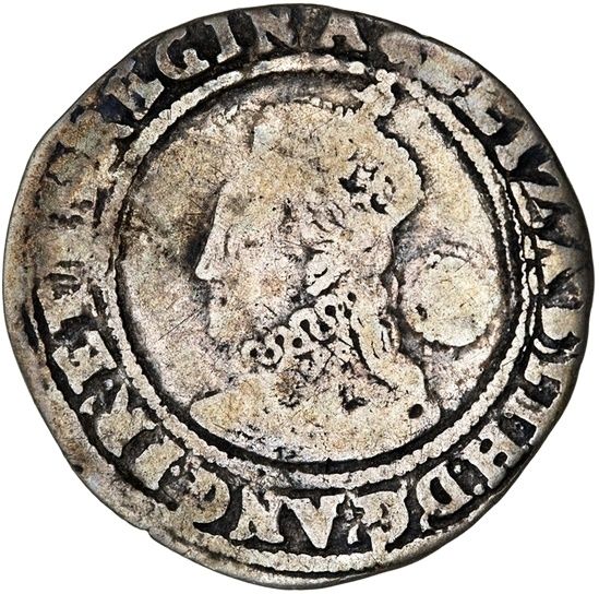 6 Pence - Elizabeth I 6th issue; 1st type obverse