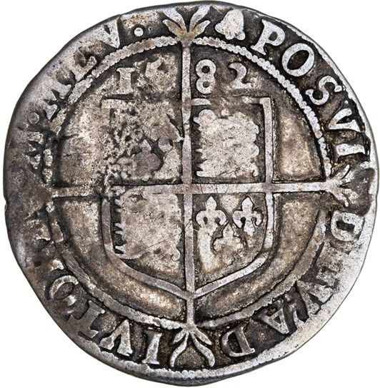 6 Pence - Elizabeth I 6th issue; 1st type