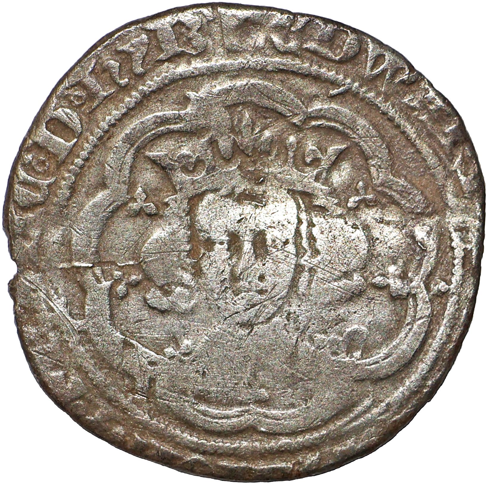 1 Groat - Edward III 4th issue; Pre-treaty period, series C obverse