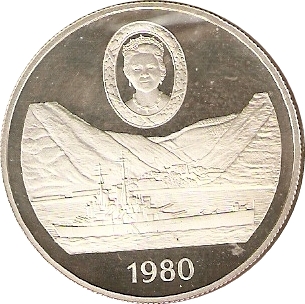 Saint Helena 25 Pence - Elizabeth II Queen Mother; Silver Proof
