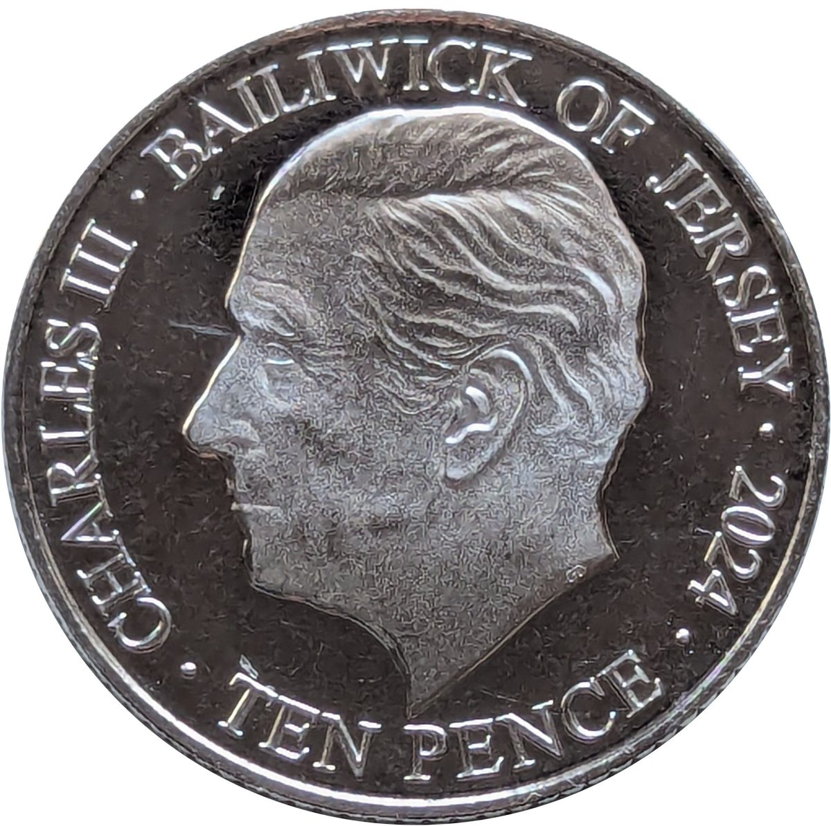 Jersey 10 Pence - Charles III King Richard I obverse