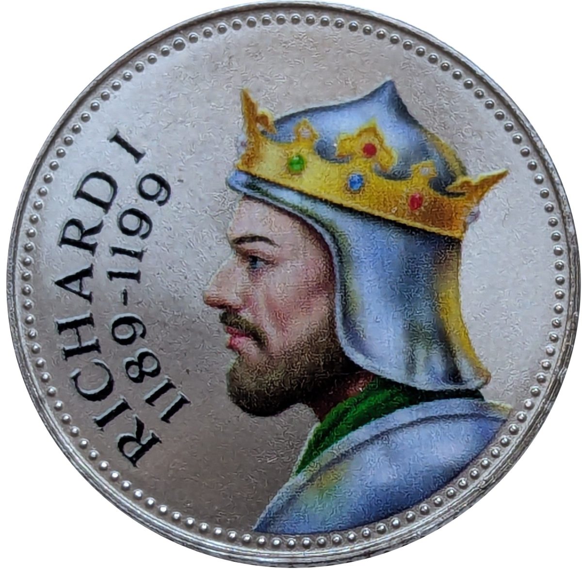 Jersey 10 Pence - Charles III King Richard I reverse