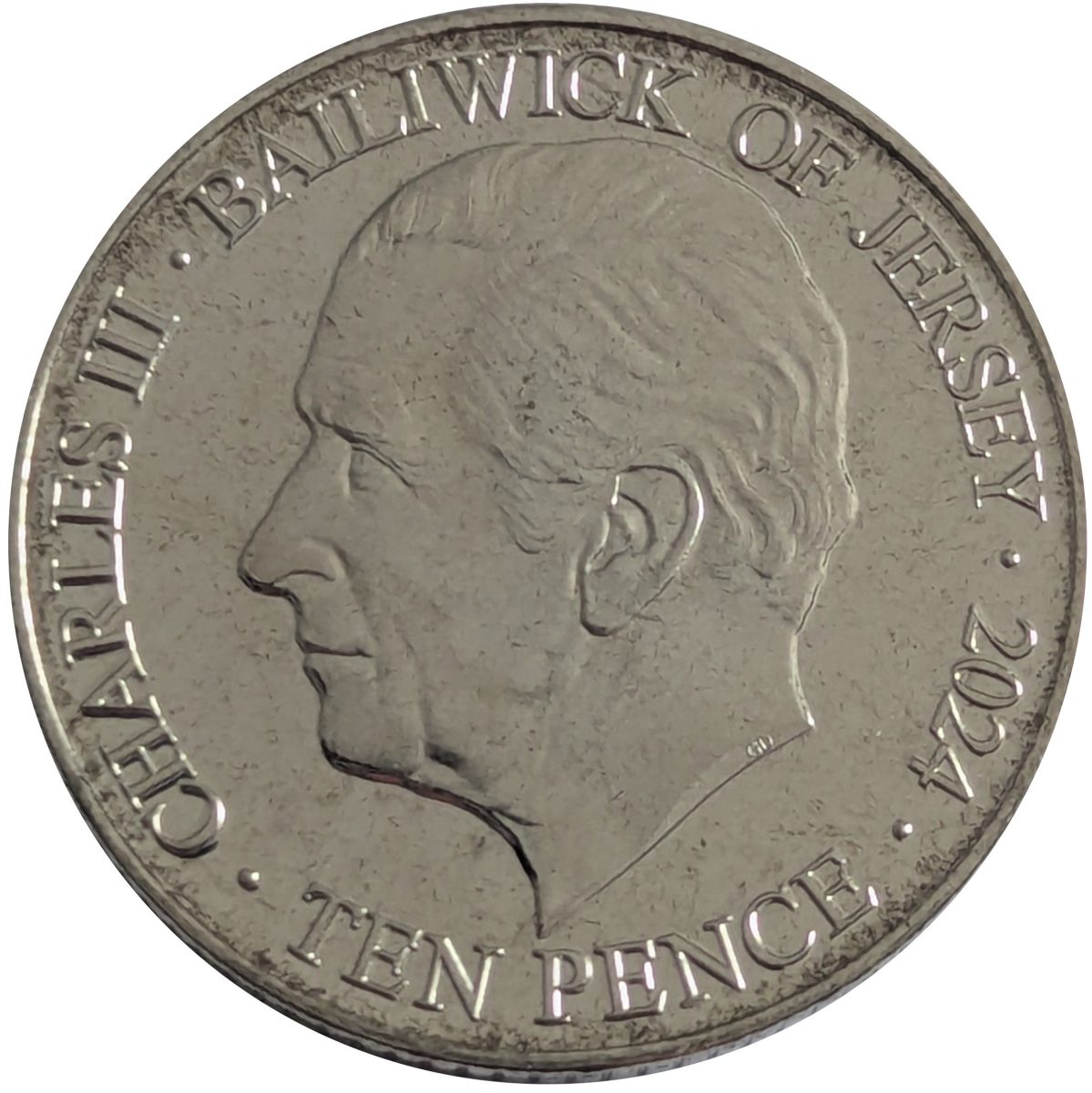 Jersey 10 Pence - Charles III King Edward III obverse