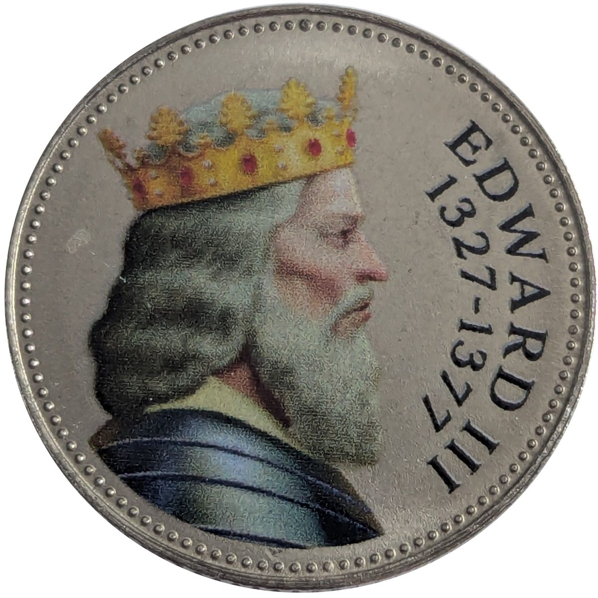 Jersey 10 Pence - Charles III King Edward III reverse