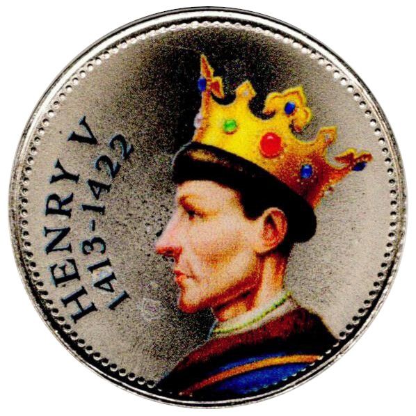 Jersey 10 Pence - Charles III King Henry V reverse