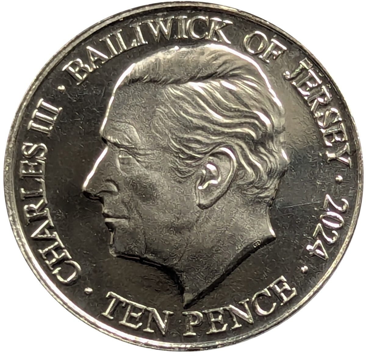 Jersey 10 Pence - Charles III King Edward VI obverse