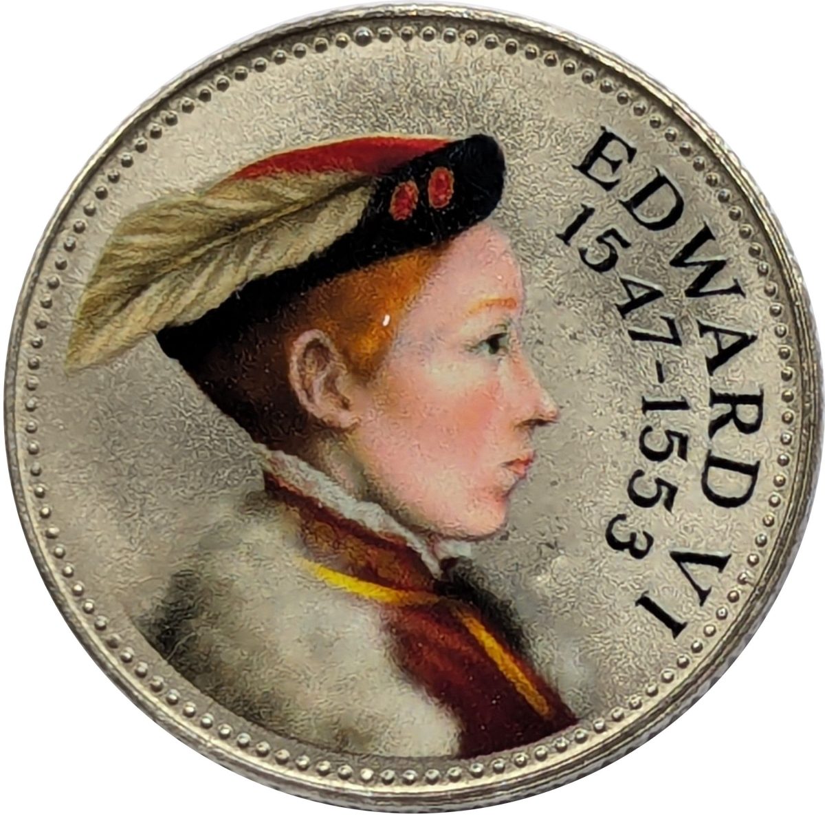 Jersey 10 Pence - Charles III King Edward VI reverse
