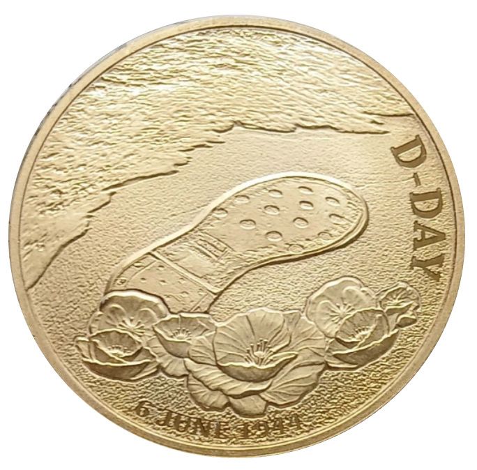 Gibraltar 1 Crown - Charles III D-Day 80 - Remembrance