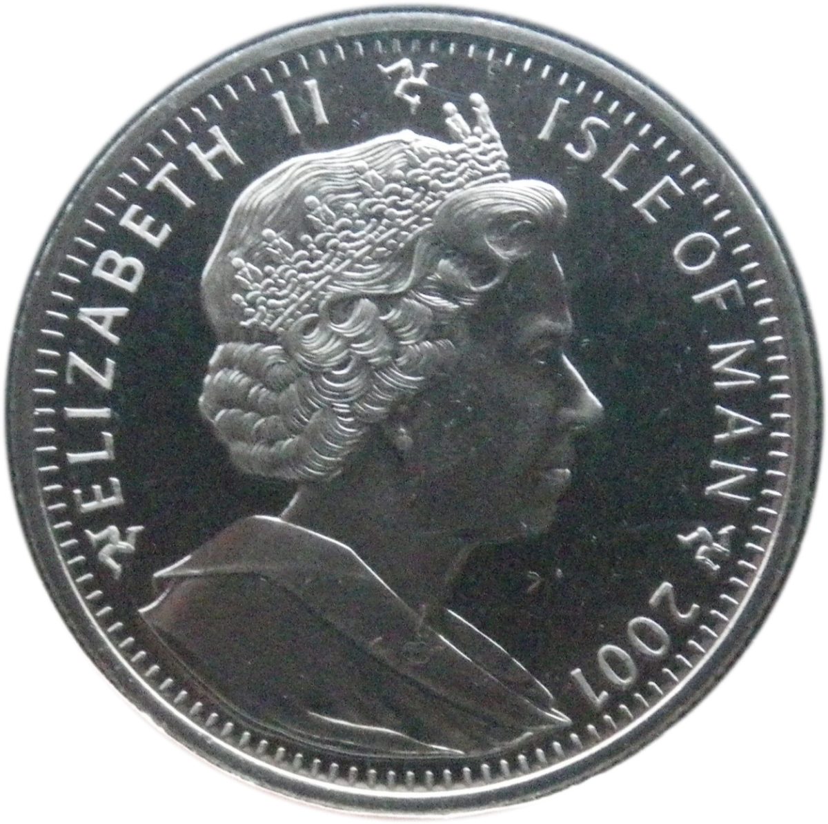 Isle of Man 1 Crown - Elizabeth II Casting a Spell obverse