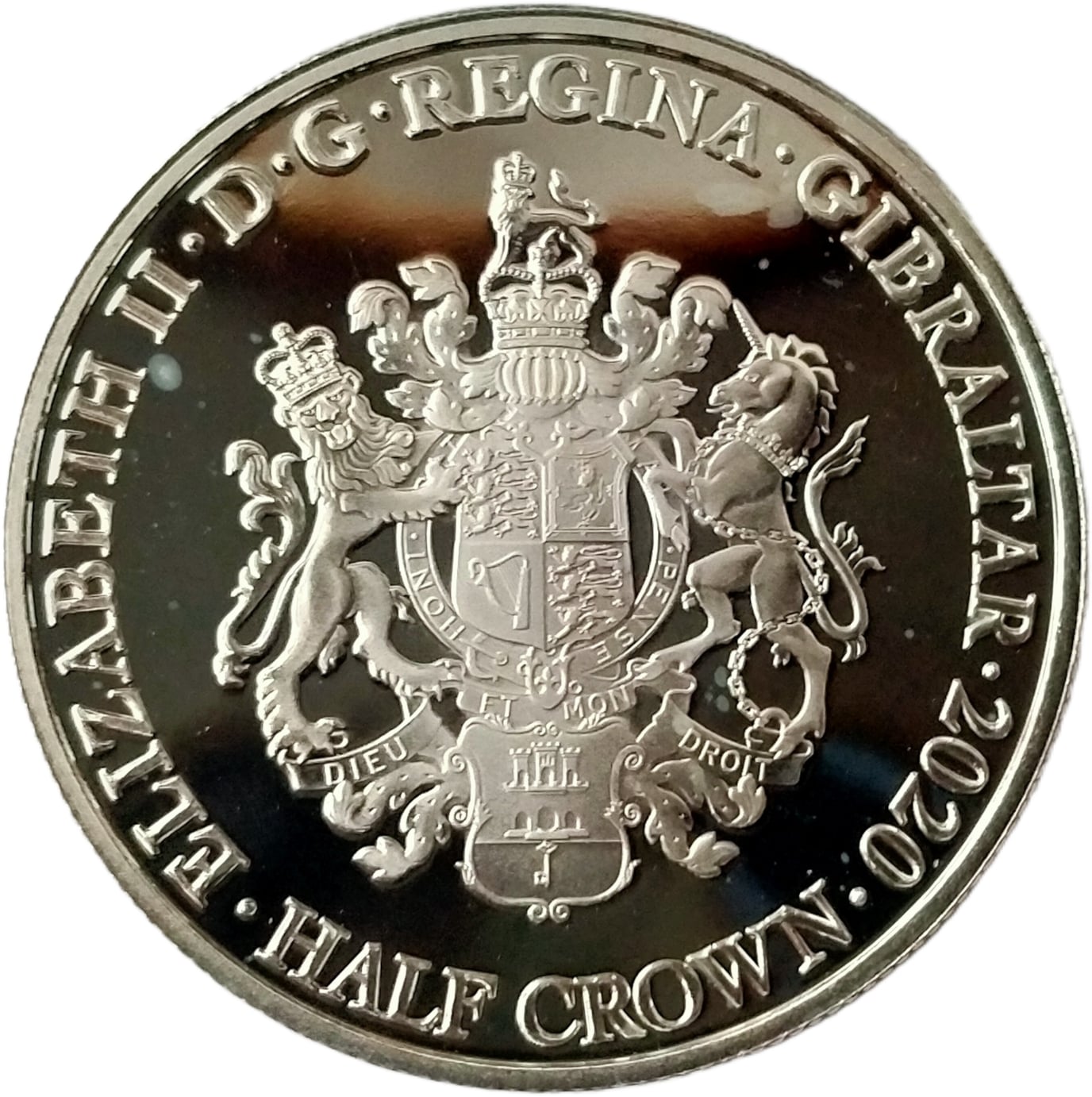 Gibraltar ½ Crown - Elizabeth II Let us remember; Silver obverse