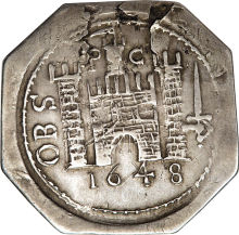 1 Shilling - Charles I Pontefract siege coinage