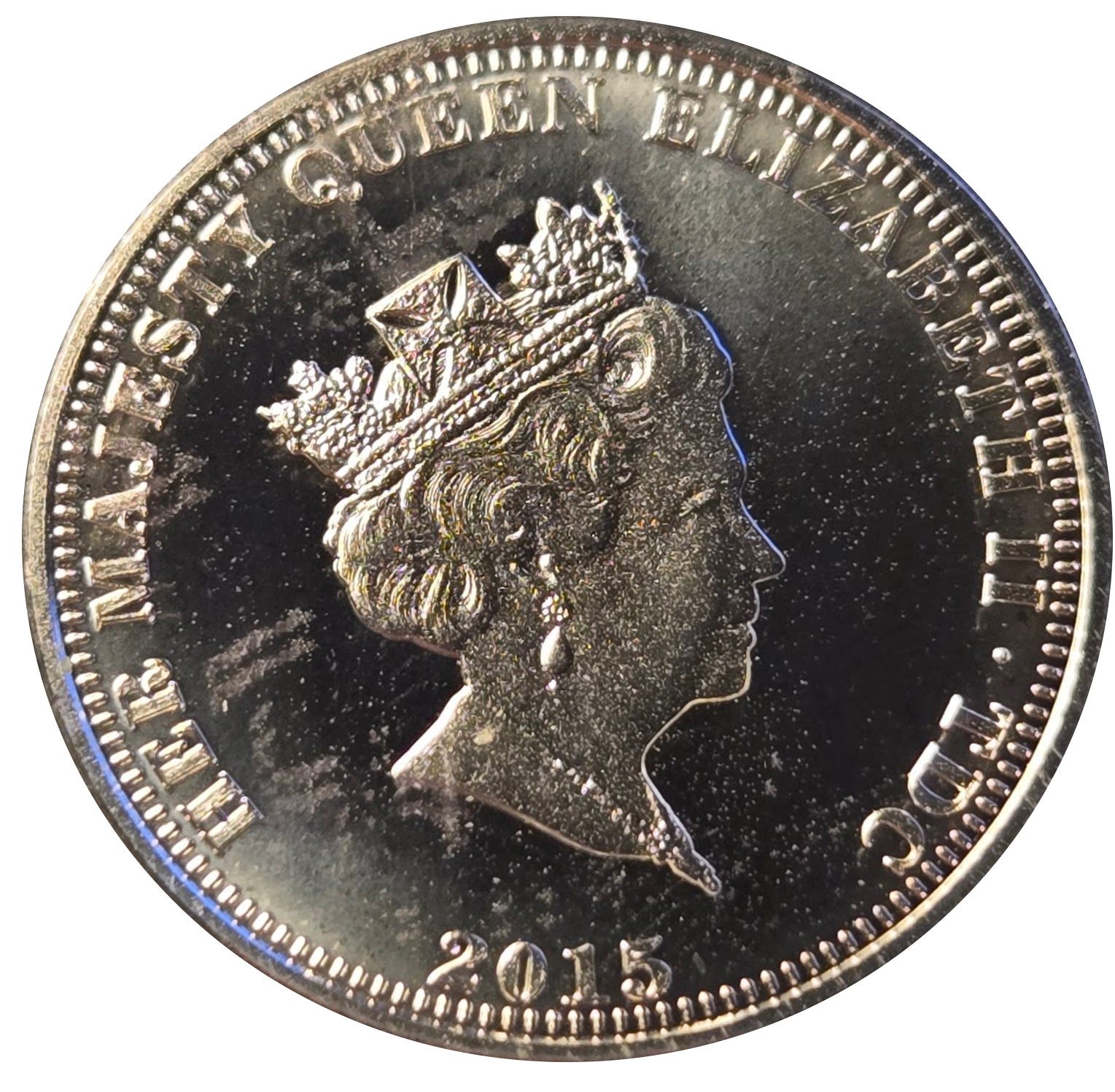 Tristan da Cunha 1 Pound - Elizabeth II The longest reign obverse