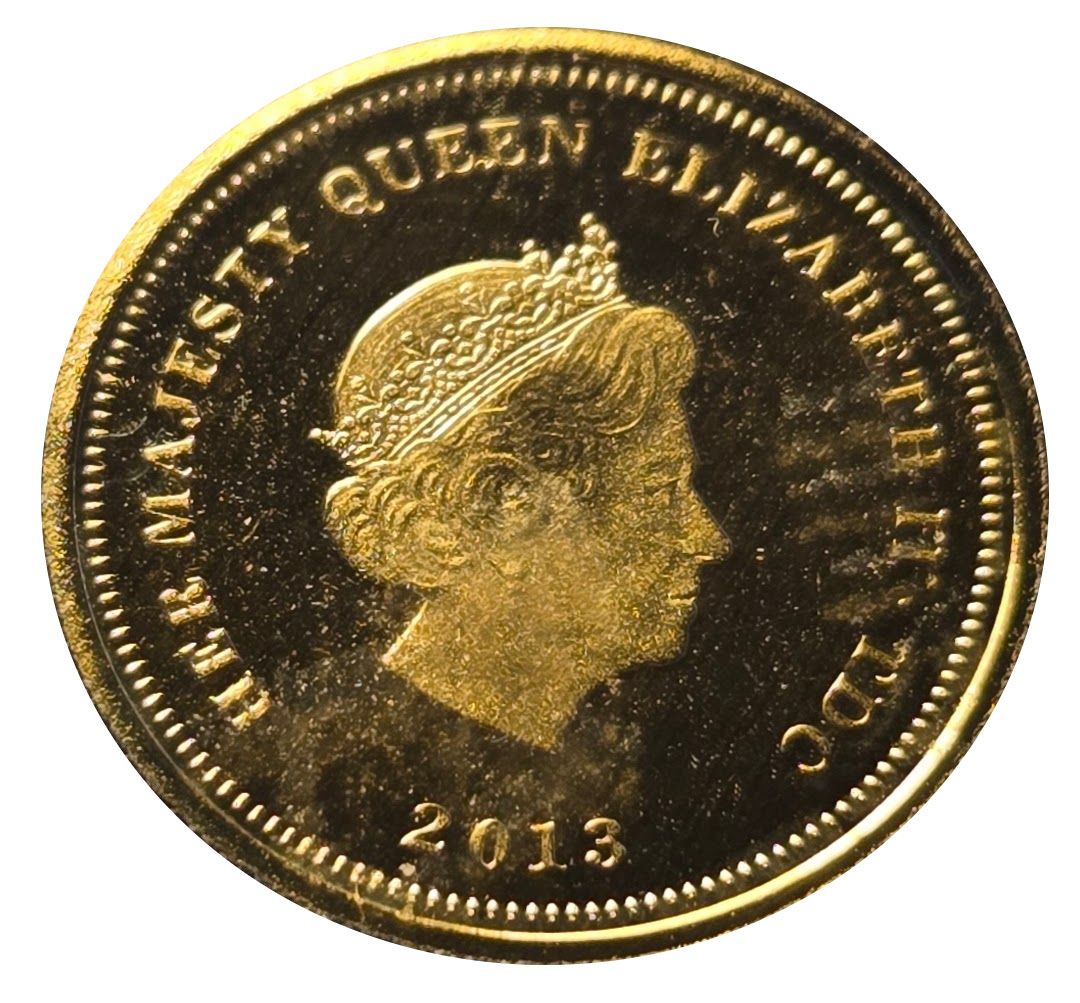 Tristan da Cunha 1 Crown - Elizabeth II 60th Anniversary of the Coronation obverse