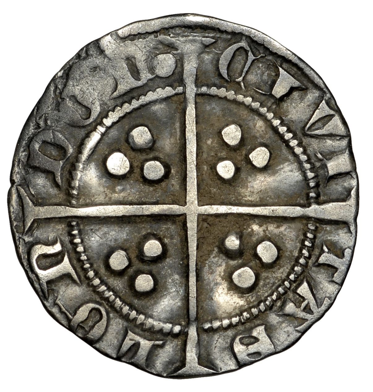 1 Penny - Edward III 4th coinage; Treaty period