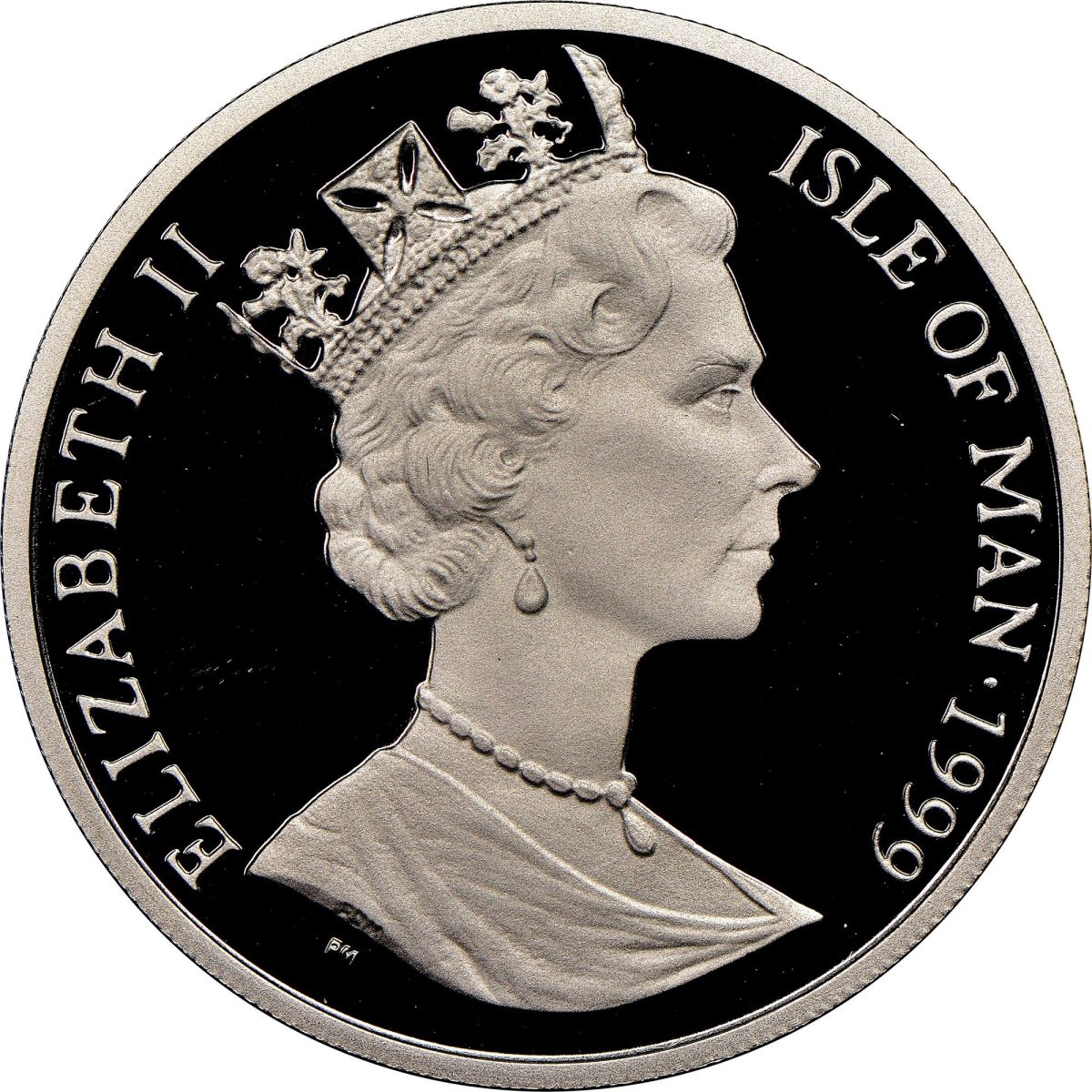 Isle of Man ½ Platina - Elizabeth II obverse
