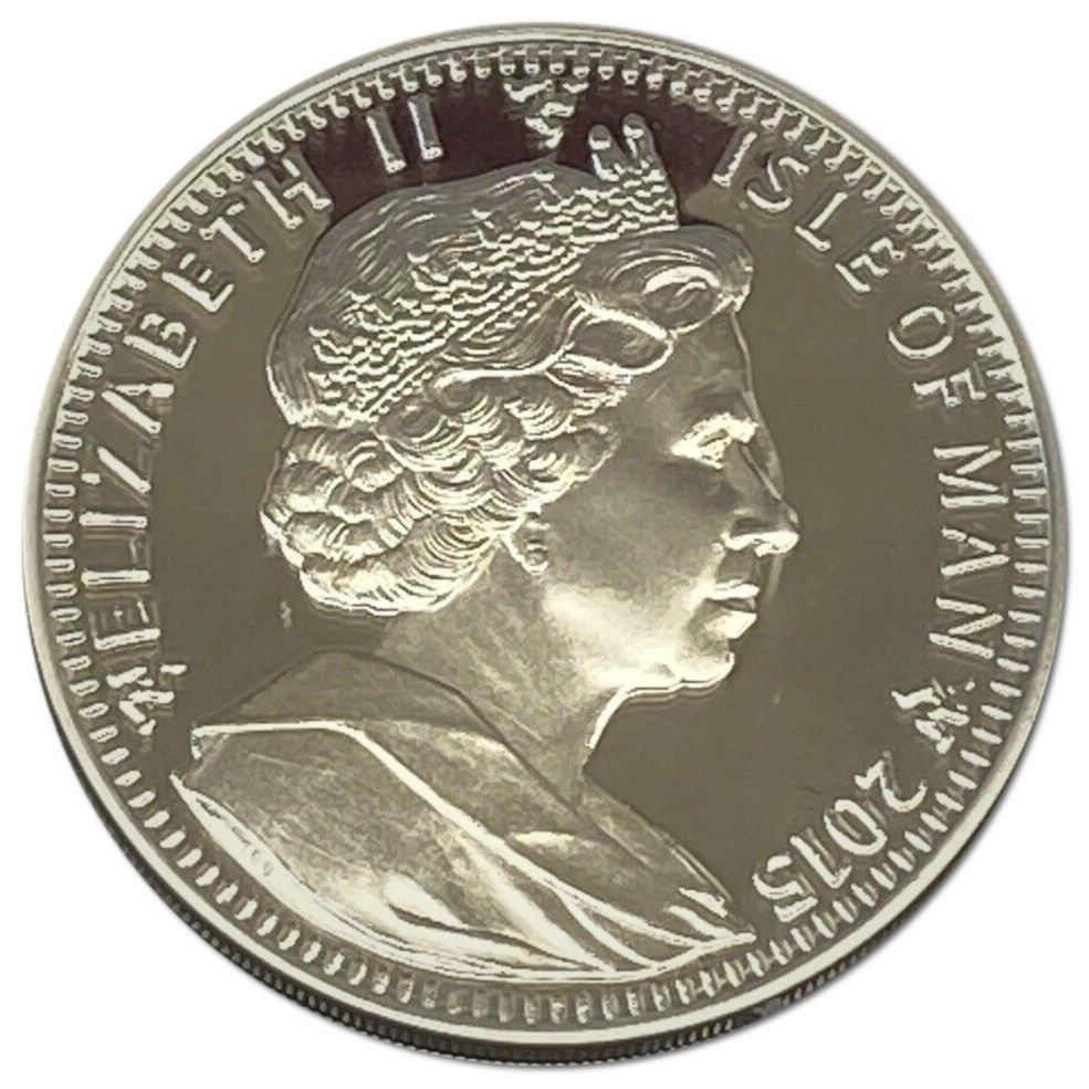Isle of Man 1 Crown - Elizabeth II Battle of Britain; Silver Proof obverse