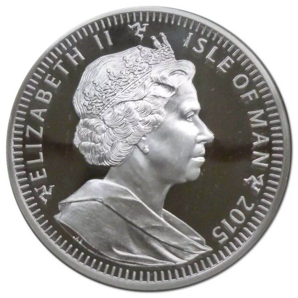 Isle of Man 5 Crown - Elizabeth II Longest reigning monarch