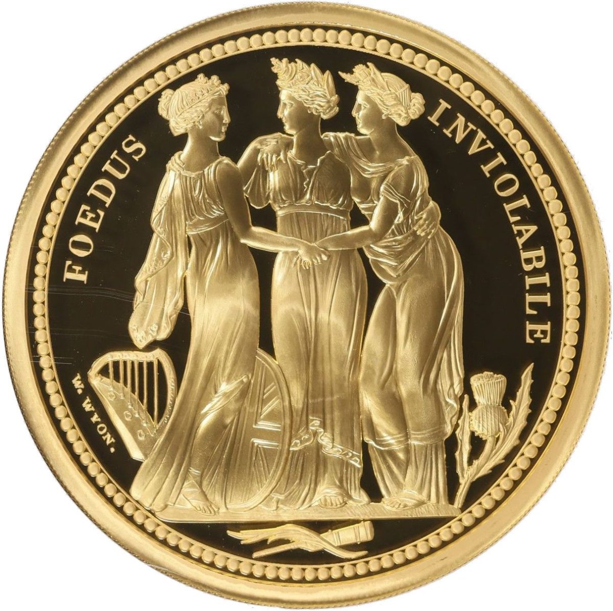 Alderney 100 Pounds - Elizabeth II Three Graces