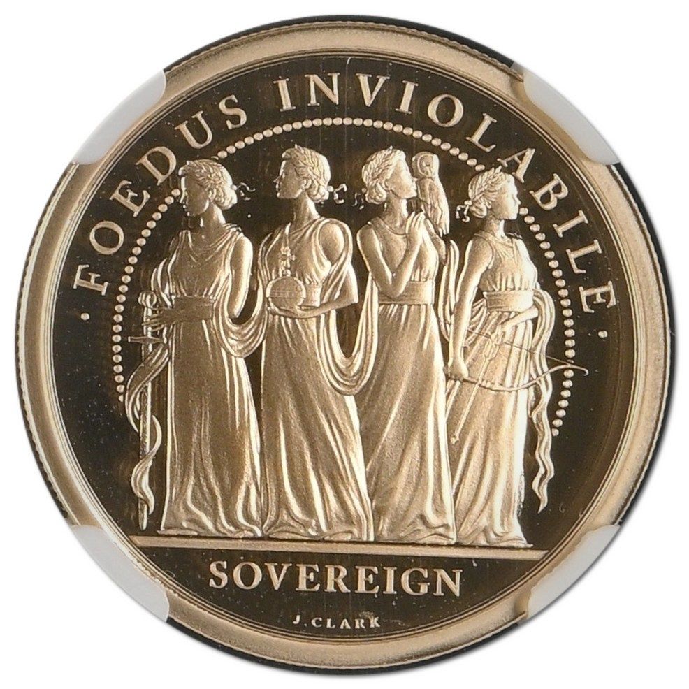 Alderney 1 Sovereign - Elizabeth II Platinum Jubilee
