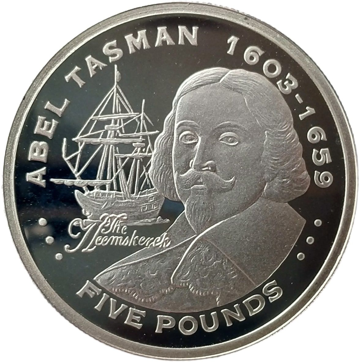Gibraltar 5 Pounds - Elizabeth II Abel Tasman