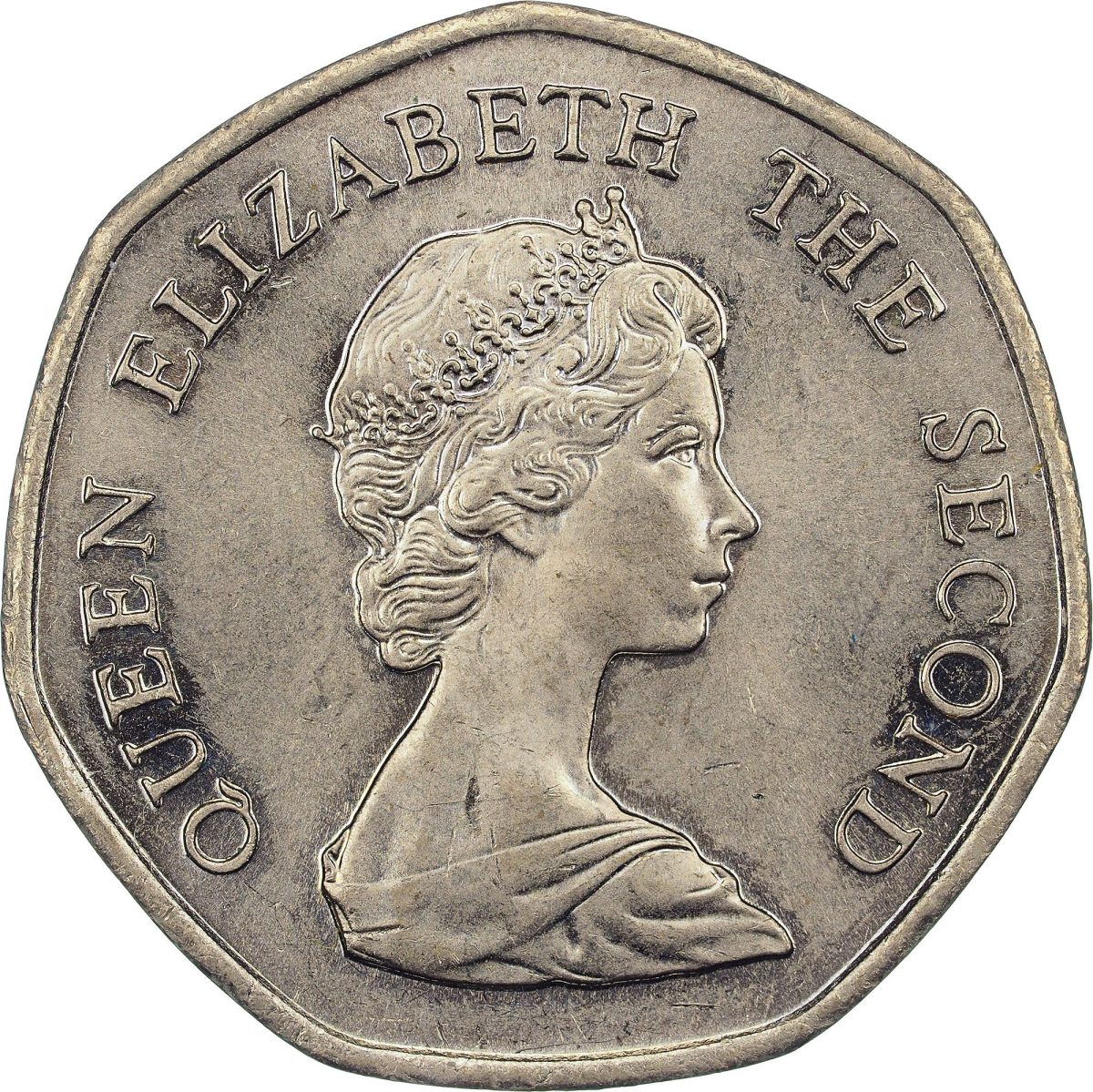 Jersey 20 Pence - Elizabeth II Corbière Lighthouse obverse