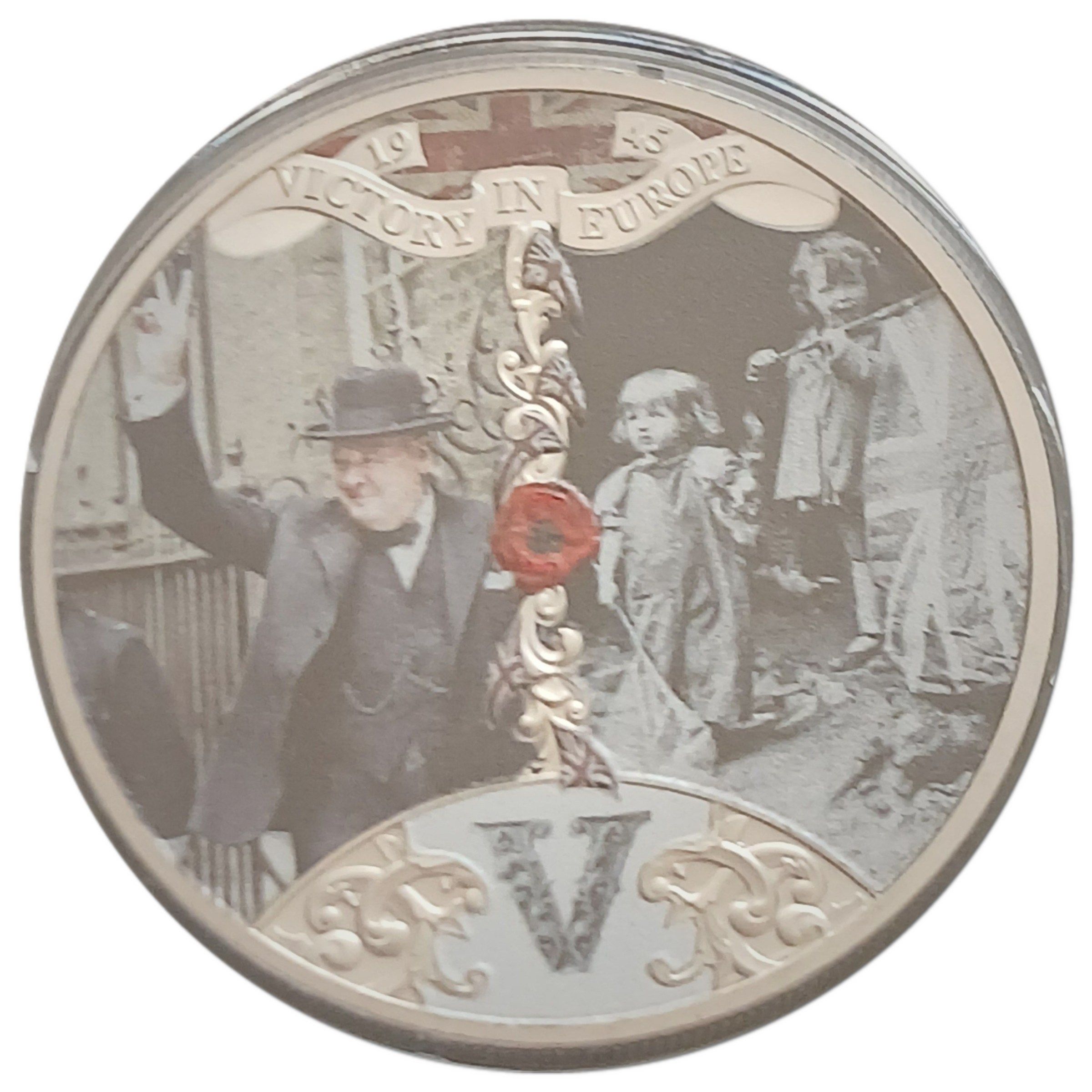 Gibraltar ½ Crown - Charles III Victory in Europe - V