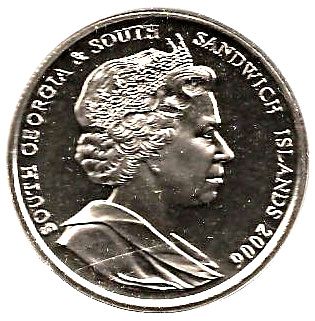 South Georgia and the South Sandwich Islands 2 Pounds - Elizabeth II Queen Elizabeth II obverse