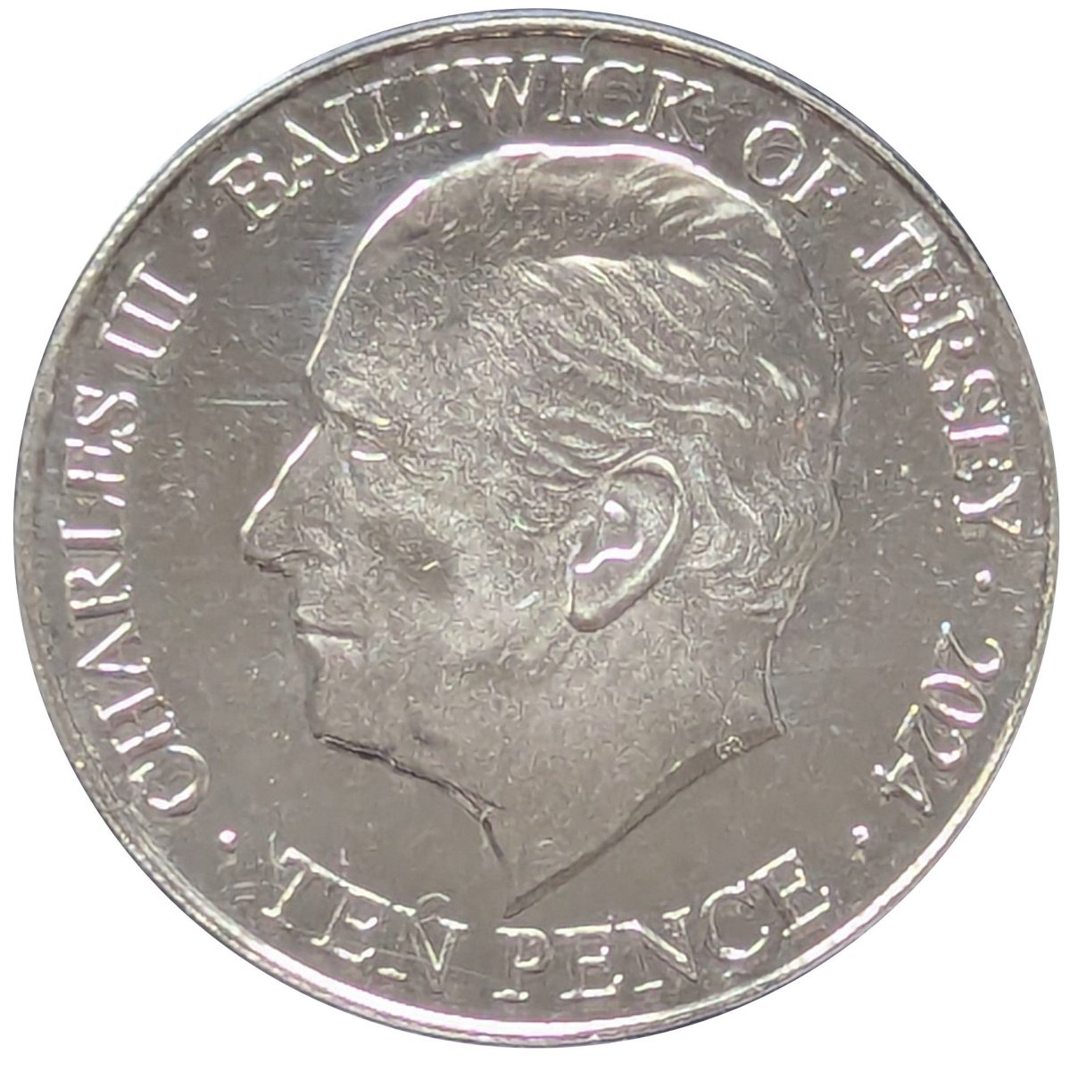 Jersey 10 Pence - Charles III King Henry VII obverse